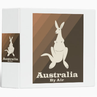 Australia By Air Kangaroo travel poster. 3 Ring Binder