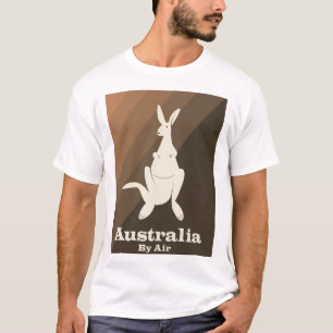 Australia By Air Kangaroo travel poster. T-Shirt