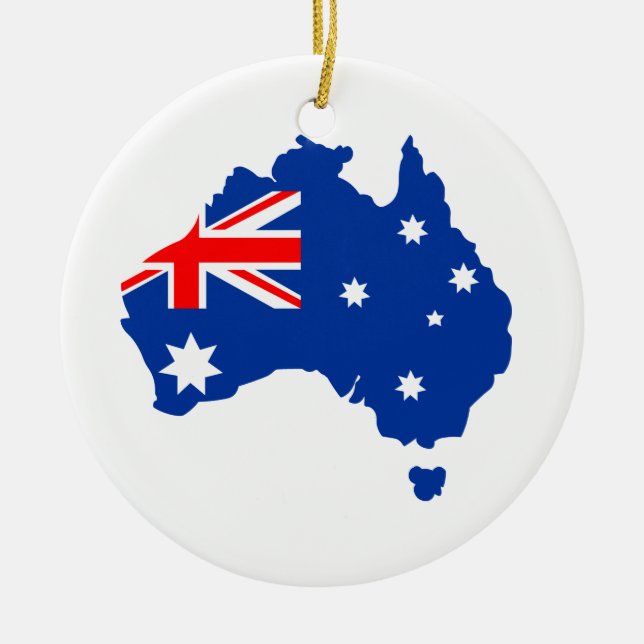 Australia Ceramic Ornament (Front)