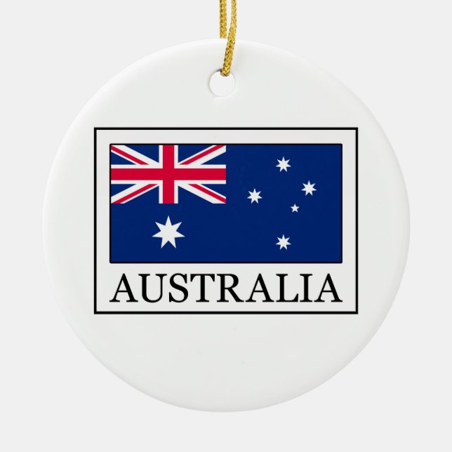 Australia Ceramic Ornament (Front)