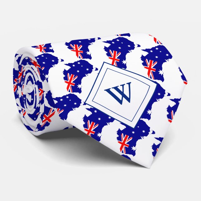 AUSTRALIA Christian Monogram Neck Tie (Rolled)