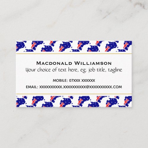 AUSTRALIA Christian Scripture John 316 Business Card