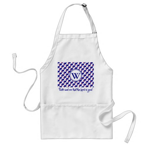 AUSTRALIA Christian  Taste and See  Monogram Adult Apron