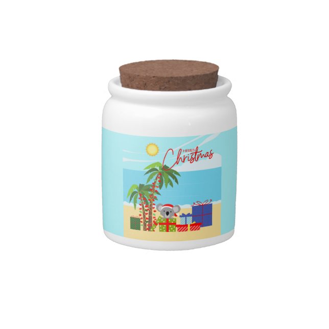Australia Christmas Candy Jar (Front)