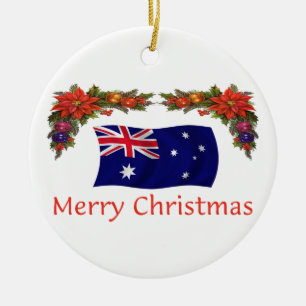 Australia Christmas Ceramic Ornament