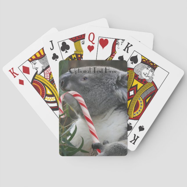 Australia Christmas Koala Bear Poker Cards (Back)