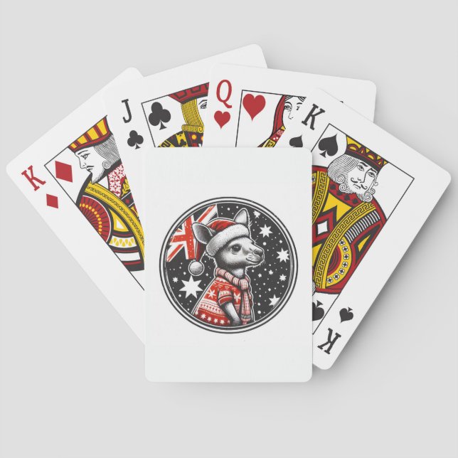 AUSTRALIA CHRISTMAS POKER CARDS (Back)