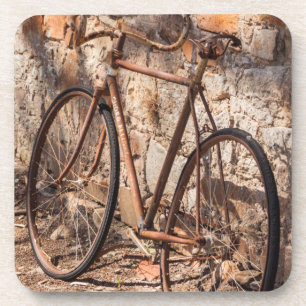 Australia, Clare Valley, Sevenhill, old bicycle Drink Coaster