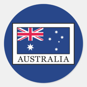Australia Classic Round Sticker