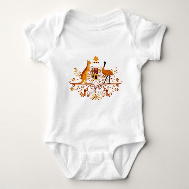 Australia COA Brown Baby Bodysuit (Front)