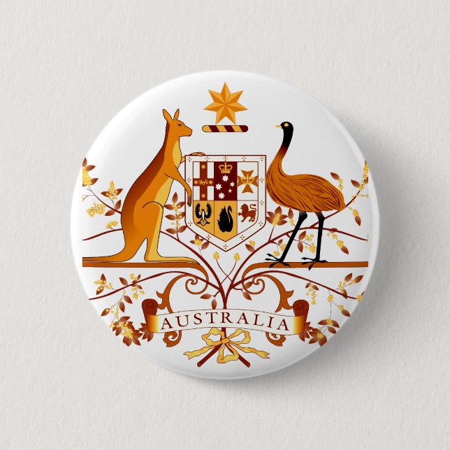Australia COA Brown Button (Front)