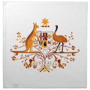 Australia COA Brown Cloth Napkin