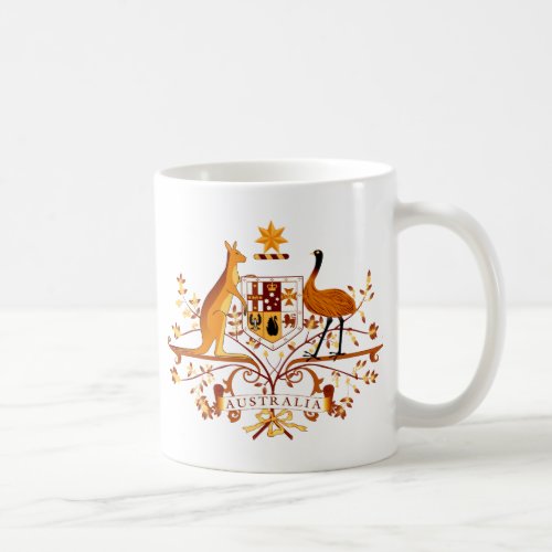 Australia COA Brown Coffee Mug