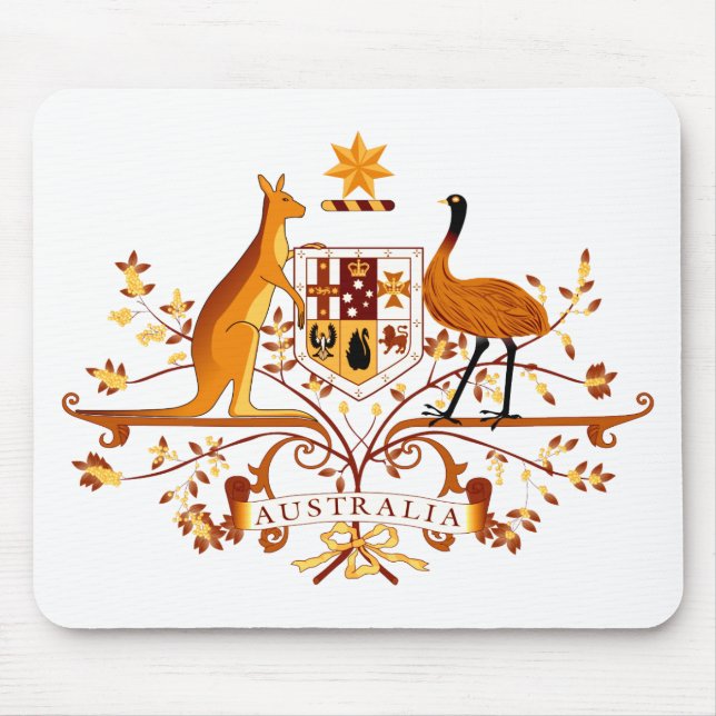 Australia COA Brown Mouse Pad (Front)