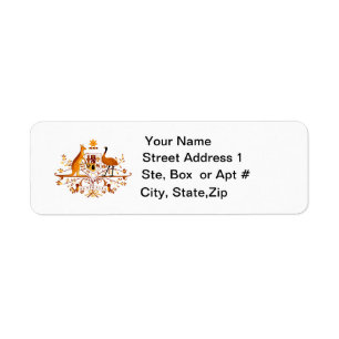 Australia COA Return Address Labels