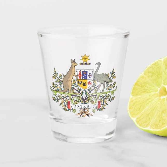 Australia COA Shot Glass (Front)