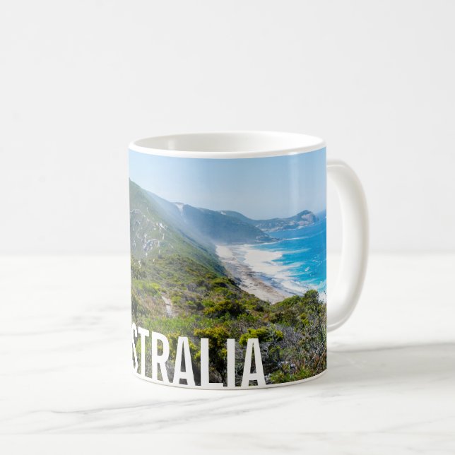 Australia Coastal Landscape Nature Cliffs Ocean Coffee Mug (Front Right)