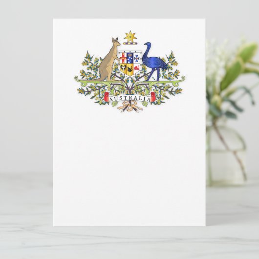 Australia coat of arms (Standing Front)
