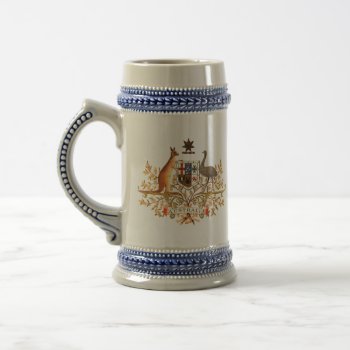 Australia Coat Of Arms Beer Stein by flagart at Zazzle