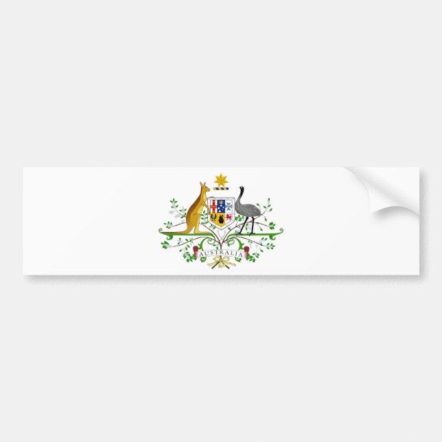 Australia Coat Of Arms Bumper Sticker (Front)