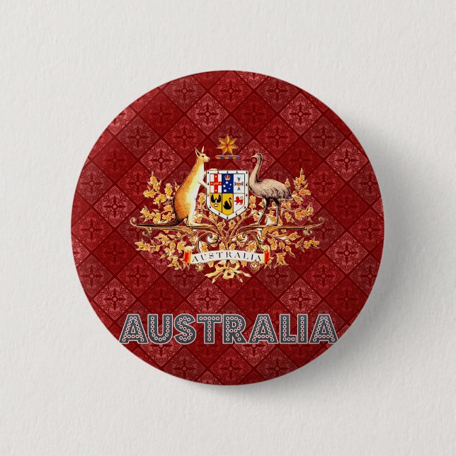 Australia Coat of Arms Button (Front)