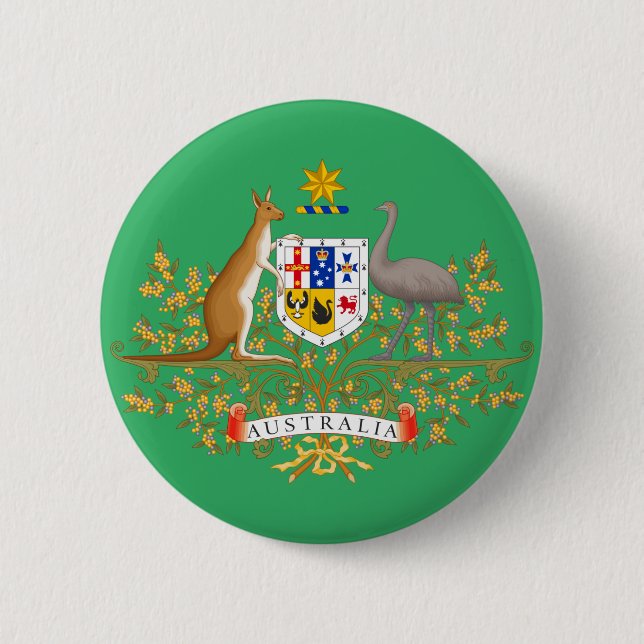 australia coat of arms button (Front)