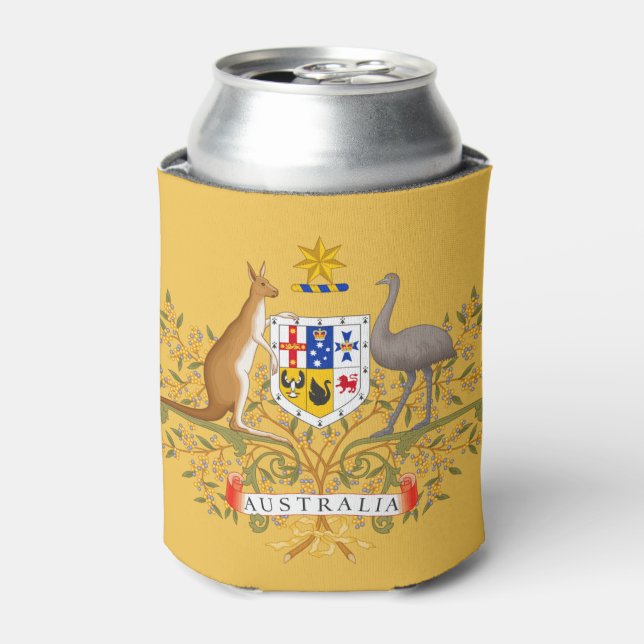 australia coat of arms can cooler (Can Front)