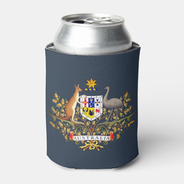 Australia Coat of Arms Can Cooler (Can Front)