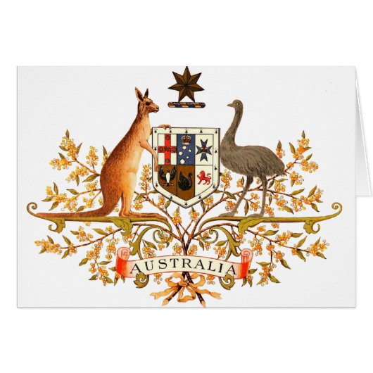 australia coat of arms cards (Front Horizontal)