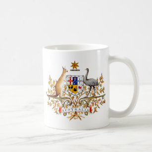 Australia coat of arms coffee mug