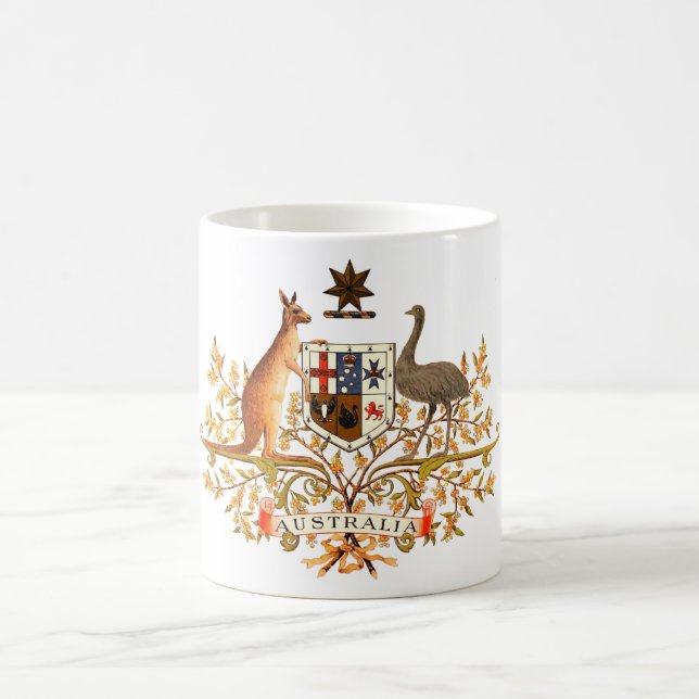 australia coat of arms coffee mug (Center)