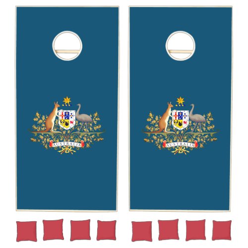 Australia Coat of Arms Cornhole Set