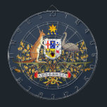 Australia Coat of Arms Dart Board<br><div class="desc">Coat of Arms of Australia.</div>