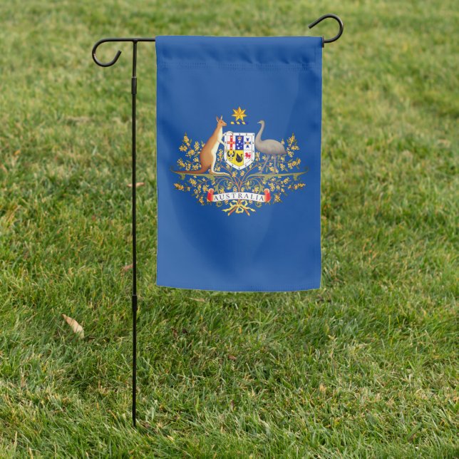 Australia Coat of Arms Garden Flag (In SItu)