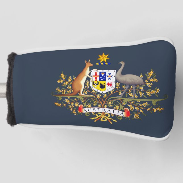Australia Coat of Arms Golf Head Cover (Front)