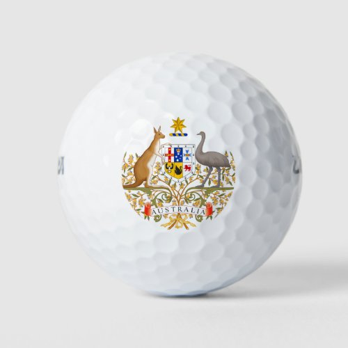 Australia Coat of Arms Grand Patriotic Golf Balls