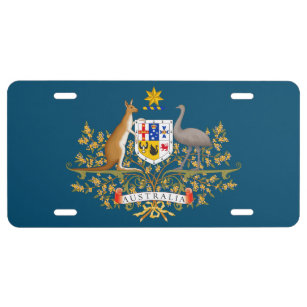 Australia Coat of Arms License Plate