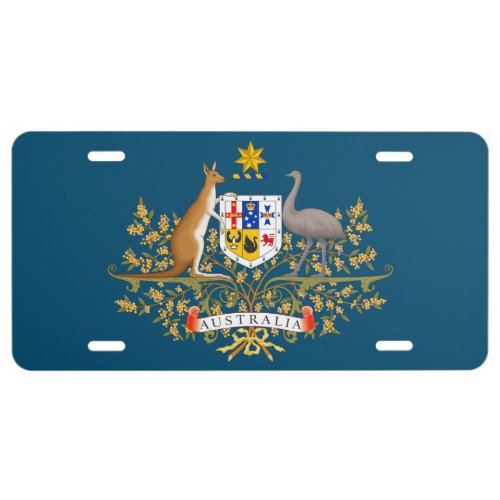 Australia Coat of Arms License Plate