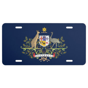 Australia Coat of Arms License Plate
