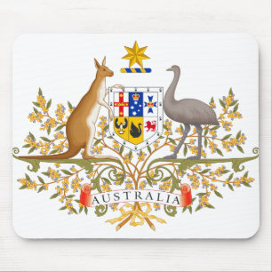 australia coat of arms mouse pad