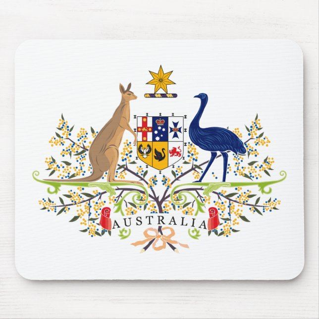 Australia Coat of Arms Mousepad (Front)