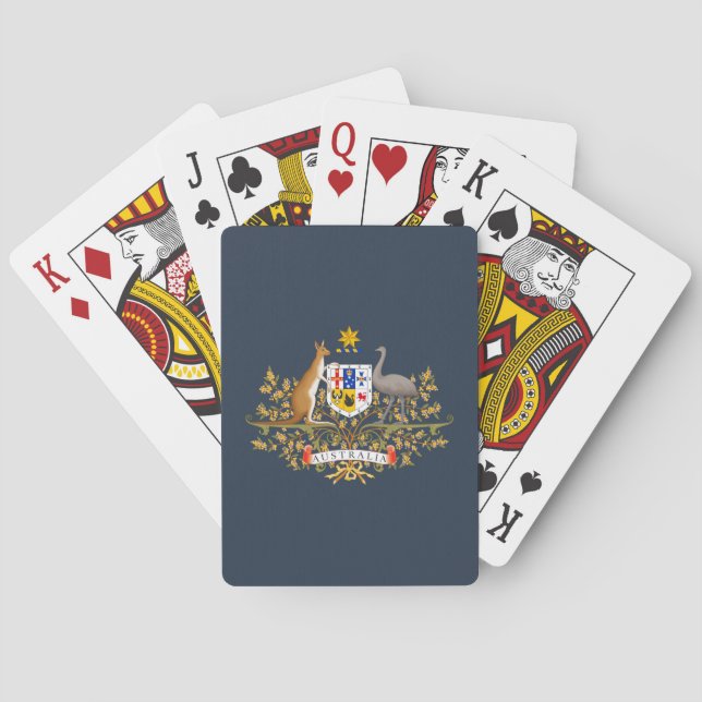 Australia Coat of Arms Poker Cards (Back)