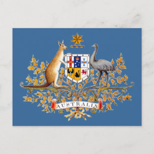 Australia Coat of Arms Postcard