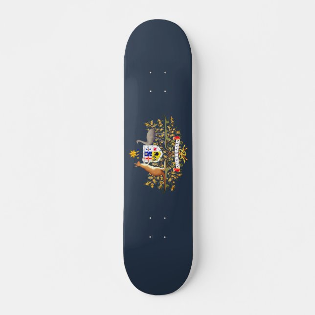 Australia Coat of Arms Skateboard (Front)
