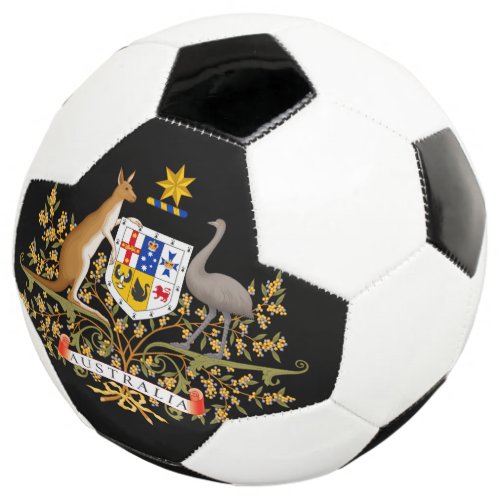 australia coat of arms soccer ball