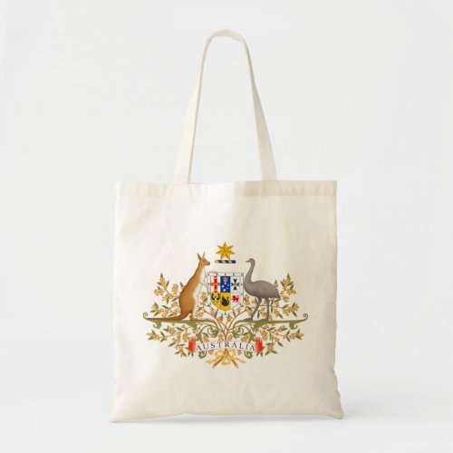 australia coat of arms tote bag