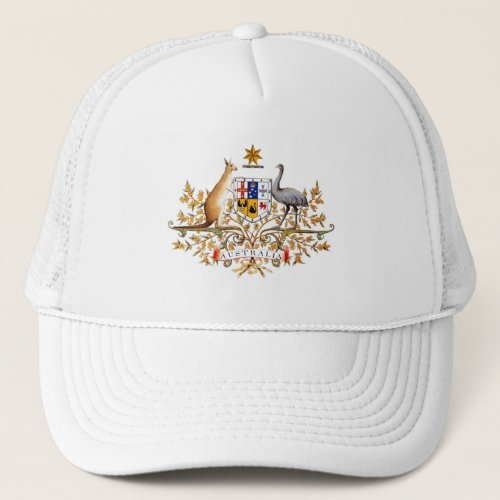 Australia Coat of Arms Trucker Hat