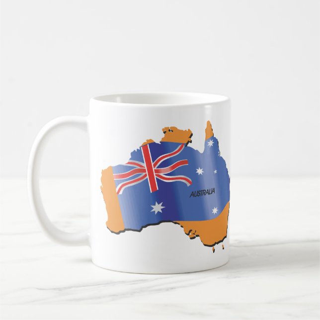 Australia Continent Coffee Mug (Left)
