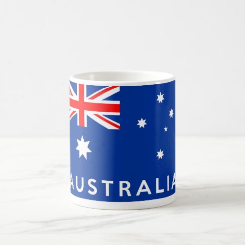 australia country flag symbol name text coffee mug