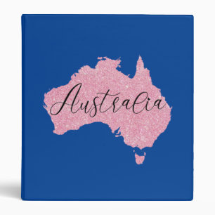 Australia Country Shining Color 3 Ring Binder